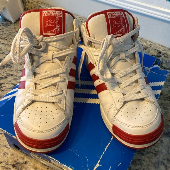 Adidas Kareem Abdul Jabbar Mid White/Red - Picture 3 of 6